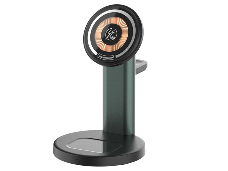 Newface S36-A 3in1 Kablosuz Şarj Masaüstü Set - Siyah