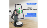 Newface S36-A 3in1 Kablosuz Şarj Masaüstü Set - Siyah
