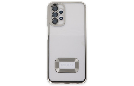 Newface Samsung Galaxy A13 4G Kılıf Slot Silikon - Gümüş