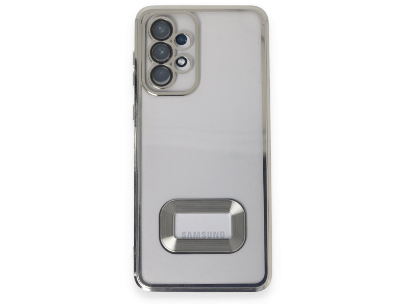 Newface Samsung Galaxy A33 5G Kılıf Slot Silikon - Gümüş