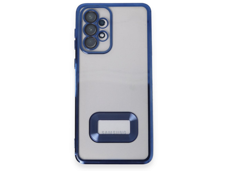 Newface Samsung Galaxy A33 5G Kılıf Slot Silikon - Mavi