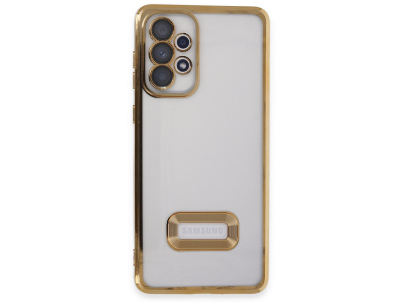 Newface Samsung Galaxy A53 5G Kılıf Slot Silikon - Gold