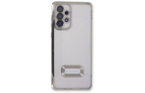Newface Samsung Galaxy A53 5G Kılıf Slot Silikon - Gümüş