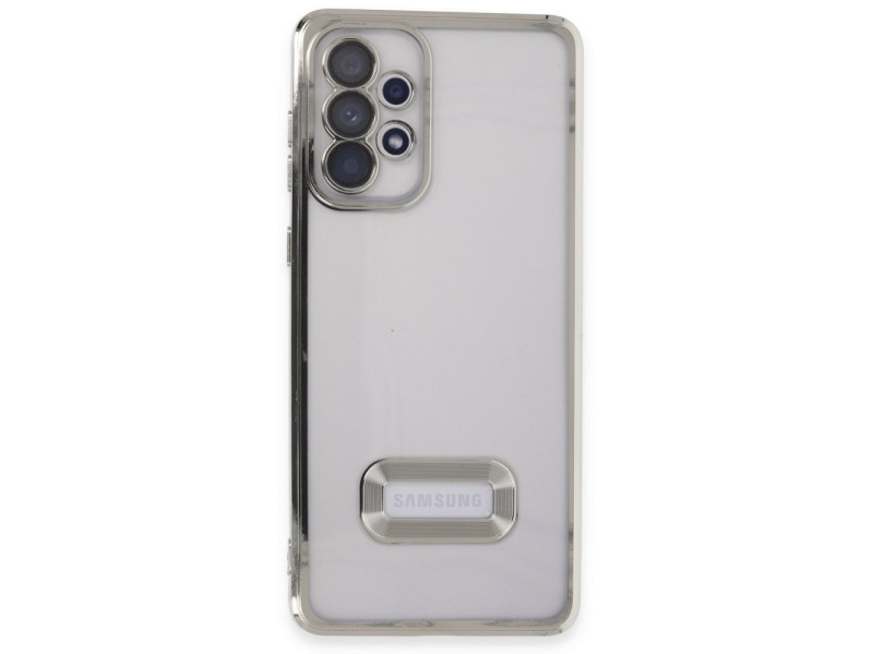 Newface Samsung Galaxy A53 5G Kılıf Slot Silikon - Gümüş