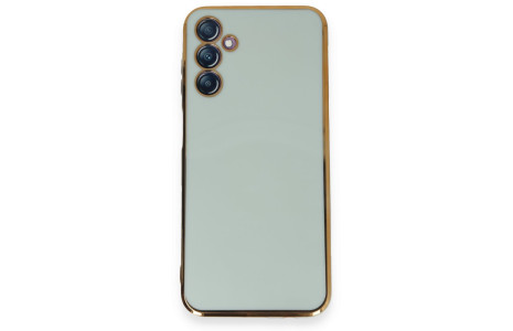 Newface Samsung Galaxy M14 5G Kılıf Volet Silikon - Açık Yeşil