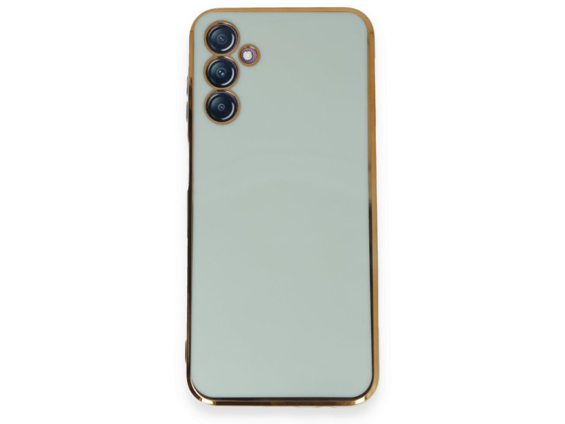 Newface Samsung Galaxy M14 5G Kılıf Volet Silikon - Açık Yeşil