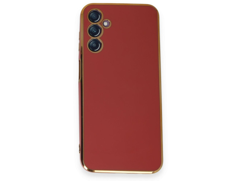 Newface Samsung Galaxy M14 5G Kılıf Volet Silikon - Kırmızı