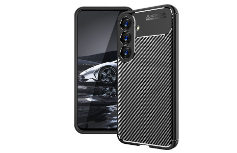 Newface Samsung Galaxy S23 FE Kılıf Focus Karbon Silikon - Siyah