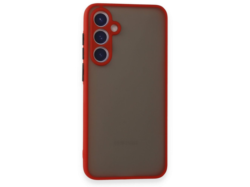 Newface Samsung Galaxy S23 FE Kılıf Montreal Silikon Kapak - Kırmızı