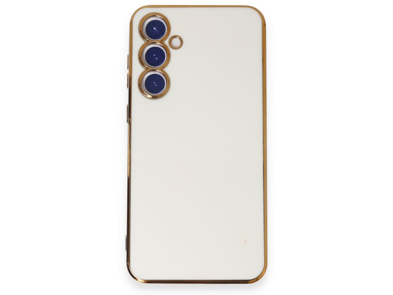 Newface Samsung Galaxy S23 FE Kılıf Volet Silikon - Beyaz