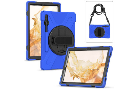 Newface Samsung Galaxy T737 Tab S7 FE 12.4 Kılıf Amazing Tablet Kapak - Mavi