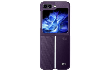 HDD Samsung Galaxy Z Flip 5 Kılıf HBC-155 Lizbon Kapak - Derin Mor