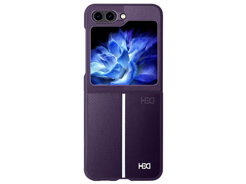 HDD Samsung Galaxy Z Flip 5 Kılıf HBC-155 Lizbon Kapak - Derin Mor