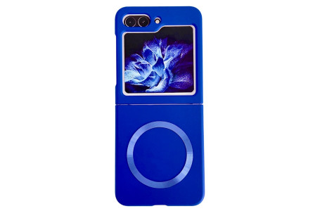 Newface Samsung Galaxy Z Flip 5 Kılıf Mata Fold Kapak - Lacivert