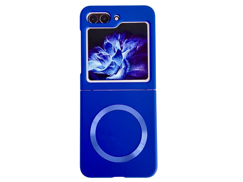 Newface Samsung Galaxy Z Flip 5 Kılıf Mata Fold Kapak - Lacivert