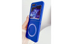 Newface Samsung Galaxy Z Flip 5 Kılıf Mata Fold Kapak - Lila