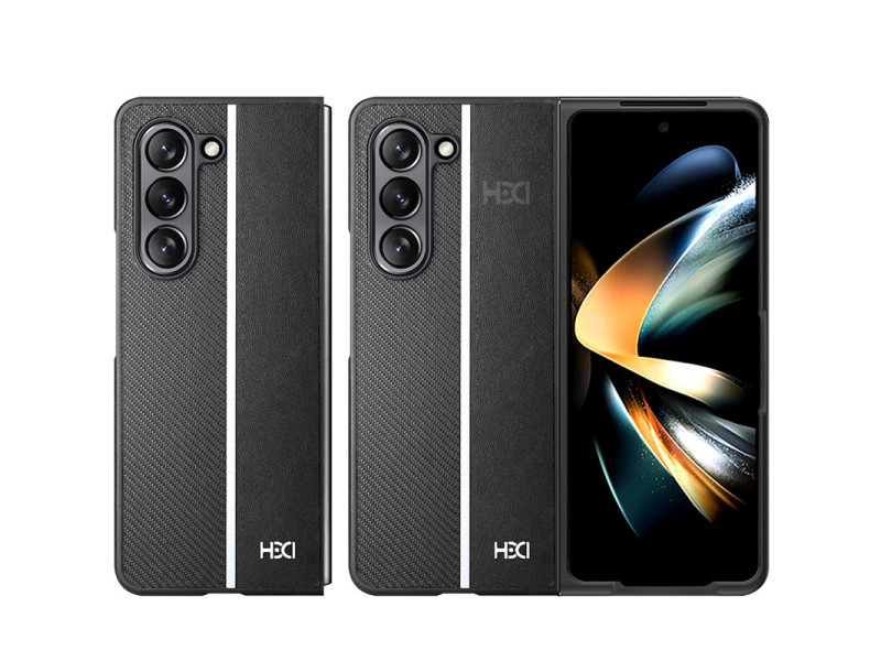 HDD Samsung Galaxy Z Fold 5 Kılıf HBC-155 Lizbon Kapak - Siyah