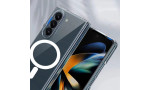 Newface Samsung Galaxy Z Fold 5 Kılıf Magneticsafe Şeffaf Silikon - Şeffaf