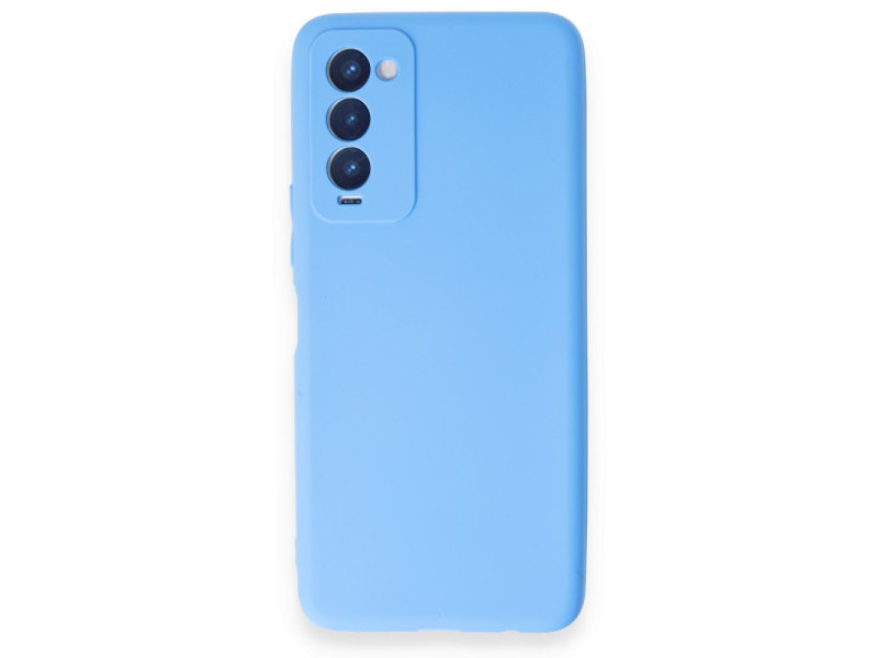 Newface Tecno Camon 18 Kılıf First Silikon - Mavi