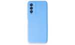 Newface Tecno Camon 18 Kılıf First Silikon - Mavi