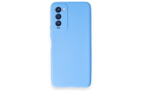 Newface Tecno Camon 18T Kılıf First Silikon - Mavi