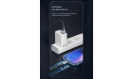 Newface Toocki TQ-X02 1M 2.4A Hasırlı Usb to Lightning Hızlı Şarj Kablosu - Gri