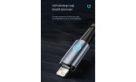 Newface Toocki TQ-X02 1M 2.4A Hasırlı Usb to Lightning Hızlı Şarj Kablosu - Gri