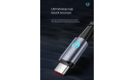 Newface Toocki TQ-X02F 1M 66W Hasırlı Usb to Type-C PD Hızlı Şarj Kablosu - Mavi