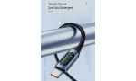 Newface Toocki TQ-X03 2M 100W Hasırlı Type-C to Type-C PD Hızlı Şarj Kablosu - Mavi