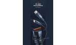 Newface Toocki TQ-X08 2M 100W Hasırlı Type-C to Type-C PD Hızlı Şarj Kablosu - Siyah