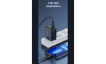 Newface Toocki TQ-X08L 1M 2.4A Hasırlı Usb to Lightning PD Hızlı Şarj Kablosu - Mavi