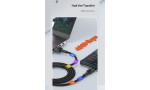 Newface Toocki TQ-X12 1M 100W Hasırlı Usb to Type-C PD Hızlı Şarj Kablosu - Mavi