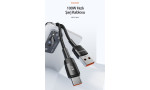 Newface Toocki TQ-X12 1M 100W Hasırlı Usb to Type-C PD Hızlı Şarj Kablosu - Siyah