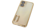Newface Vivo Y16 Kılıf Slot Silikon - Gold