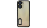 Newface Vivo Y16 Kılıf Slot Silikon - Siyah