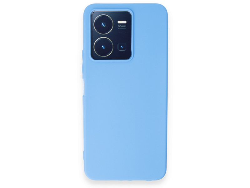 Newface Vivo Y22S Kılıf First Silikon - Mavi
