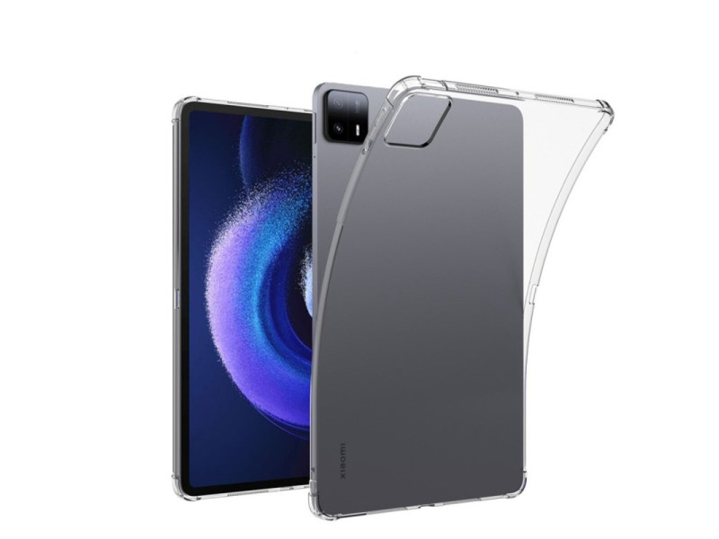 Newface Xiaomi Pad 6 Kılıf Anti Şeffaf Tablet Silikon - Şeffaf