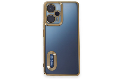 Newface Xiaomi Poco F5 Kılıf Slot Silikon - Gold