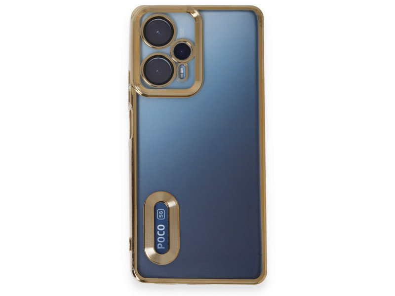 Newface Xiaomi Poco F5 Kılıf Slot Silikon - Gold