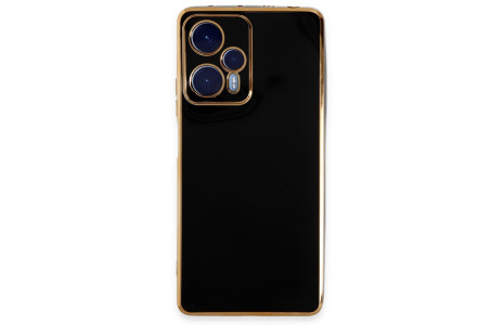 Newface Xiaomi Poco F5 Kılıf Volet Silikon - Siyah