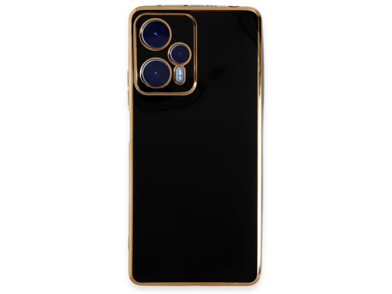 Newface Xiaomi Poco F5 Kılıf Volet Silikon - Siyah