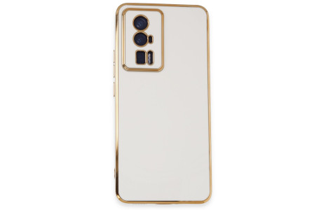 Newface Xiaomi Poco F5 Pro Kılıf Volet Silikon - Beyaz