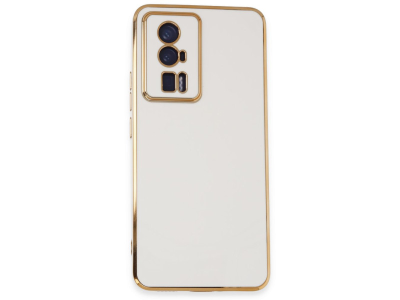 Newface Xiaomi Poco F5 Pro Kılıf Volet Silikon - Beyaz