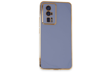 Newface Xiaomi Poco F5 Pro Kılıf Volet Silikon - Mavi