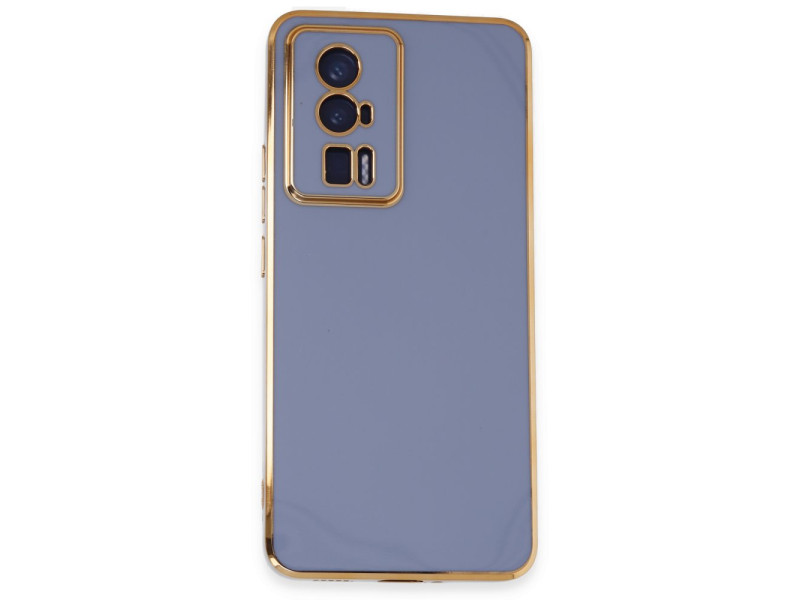 Newface Xiaomi Poco F5 Pro Kılıf Volet Silikon - Mavi