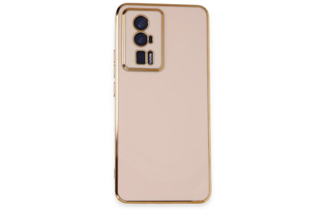 Newface Xiaomi Poco F5 Pro Kılıf Volet Silikon - Pembe