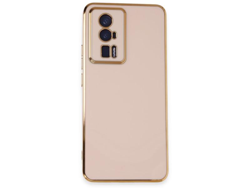 Newface Xiaomi Poco F5 Pro Kılıf Volet Silikon - Pembe