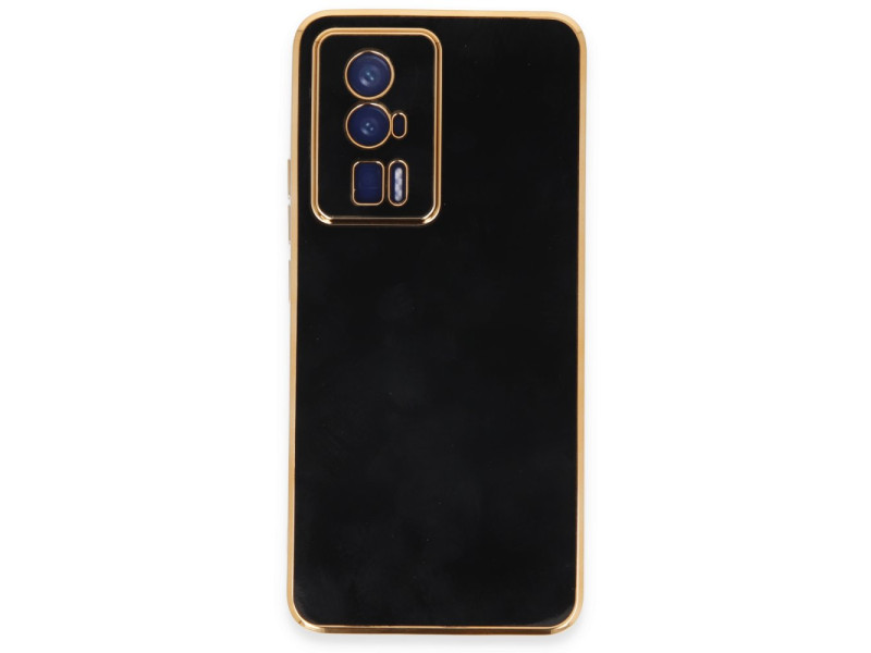 Newface Xiaomi Poco F5 Pro Kılıf Volet Silikon - Siyah
