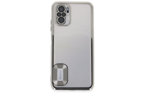 Newface Xiaomi Poco M5s Kılıf Slot Silikon - Gümüş