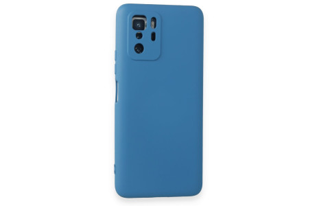 Newface Xiaomi Poco X3 GT Kılıf Nano içi Kadife Silikon - Mavi